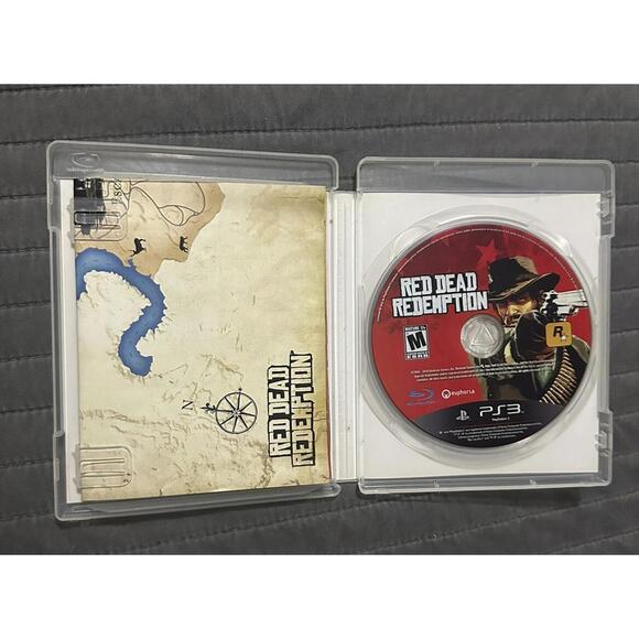 Red Dead Redemption (PlayStation 3, 2010) PS3 CIB Complete + Map TESTED - Picture 3 of 4